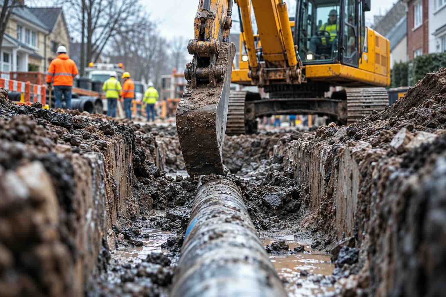 Équipements de chantier pour canalisations et réseaux